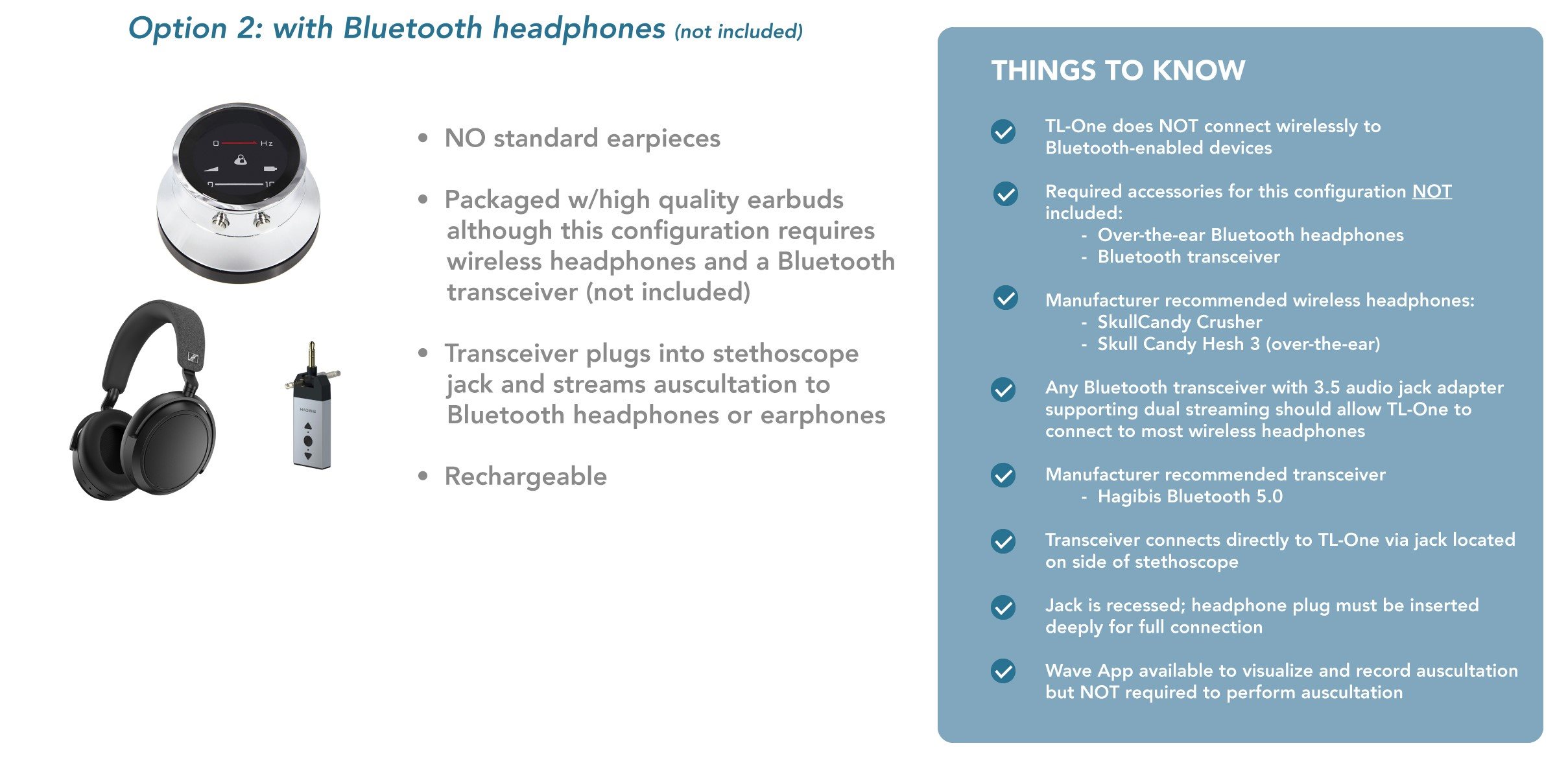 07B-Amp Steth SOLUTIONS bluetooth open fit tlone option 2